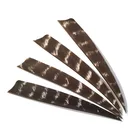 100 шт. стрелы для стрельбы из лука, индейка, перо 5 дюймов, Натуральное перо, правая щиток крыла, форма, травление, Бамбуковая Стрела, деревянные аксессуары для стрел