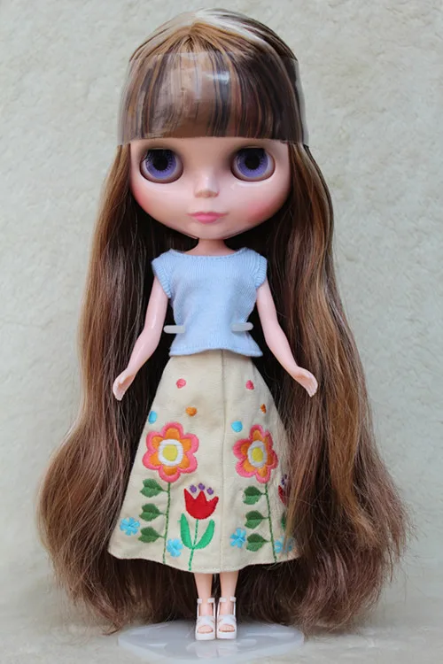 Кукла Blyth коричневый светильник смешанные волосы 30 см обычная телесная кукла