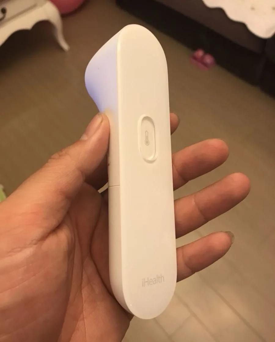 Инфракрасный термометр Xiaomi Mijia iHealth без сенсорного экрана для детей и взрослых, 1 секунда тестирования, светодиодный с подсветкой