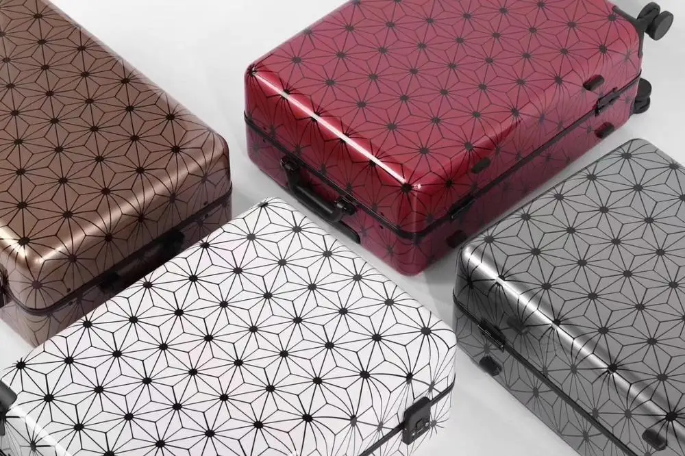 Роскошная Высококачественная алюминиевая рама, модный чемодан на колёсиках, брендовые дорожные сумки для мужчин, деловой чемодан