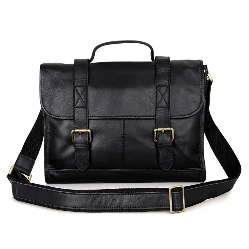 2017 Новый Первый слой Кожи Сумка мужская Бизнес Мешки Плеча Письмо Портфель