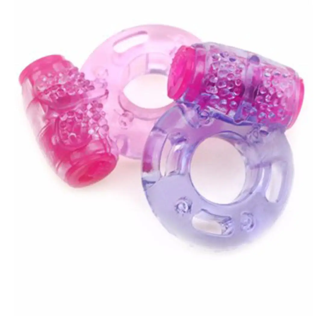 Унисекс Эластичный вибрирующий пенис стимуляции кольцо вибрационное