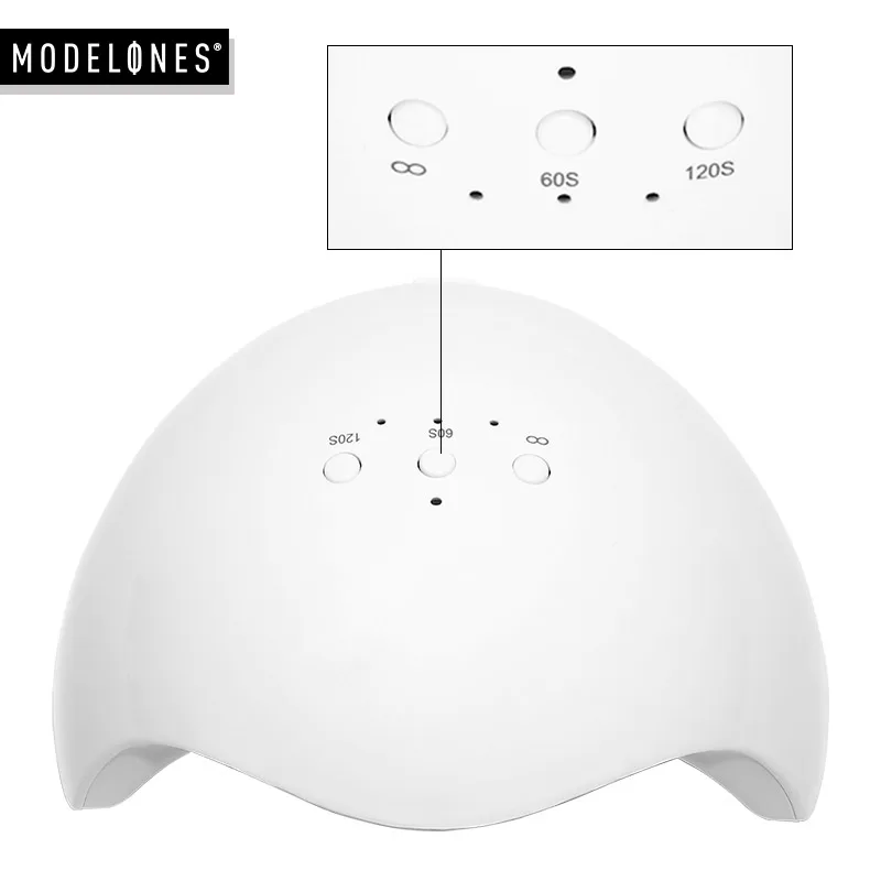Modelones 24 Вт Светодиодная лампа для лечения Ногтей Гель лак умный датчик УФ ногтей