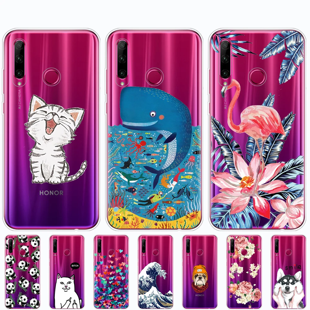 Чехол для Honor 20, чехол, силиконовая задняя крышка, чехол для телефона, для huawei Honor 20 Pro Lite, Honor20, YAL-L21, YAL-L41, роскошная задняя крышка с рисунком