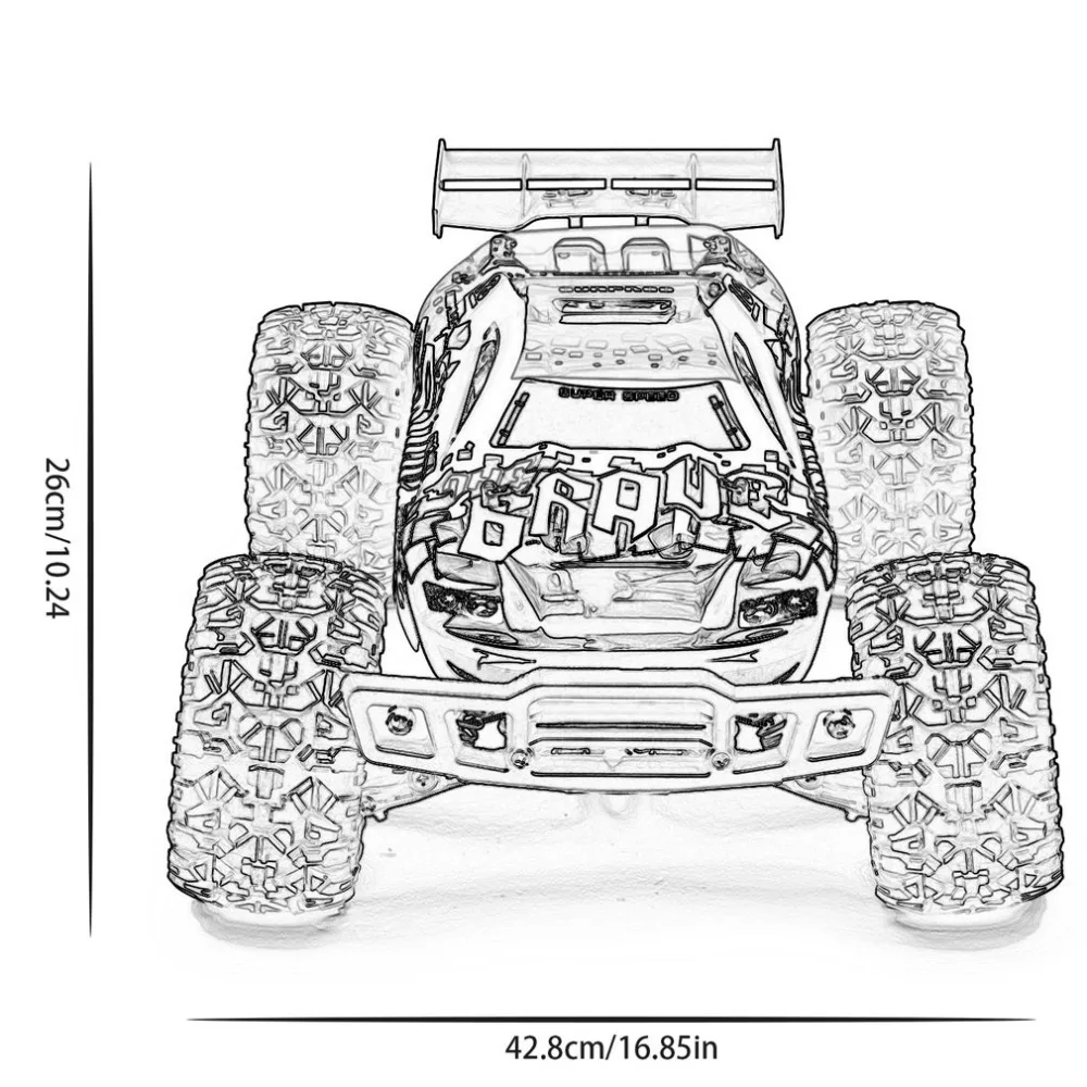 2018 поступление RC автомобиль оригинальный SUBOTECH BG1518 1:12 2 4 г 4WD 45 км/ч высокое