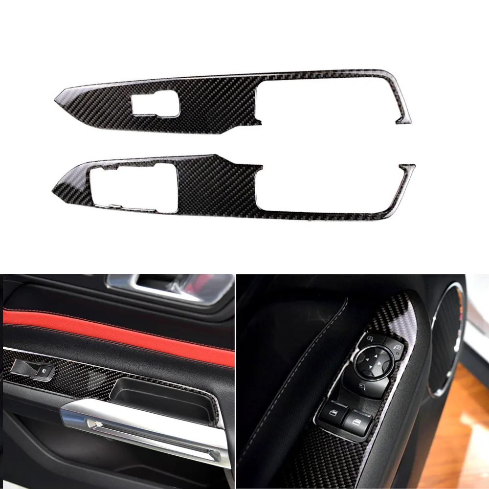 

Наклейка из углеродного волокна для Ford Mustang 2015 2016 2017 15-17, левый руль