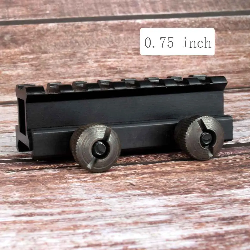 0.75 inch Плоский 1/" 0,75 1 дюймов Riser Base Picatinny Weaver Rail 20 мм адаптер для прицела винтовка пистолет Airgun охотничий пистолет Caza - Color: 0.75 inch