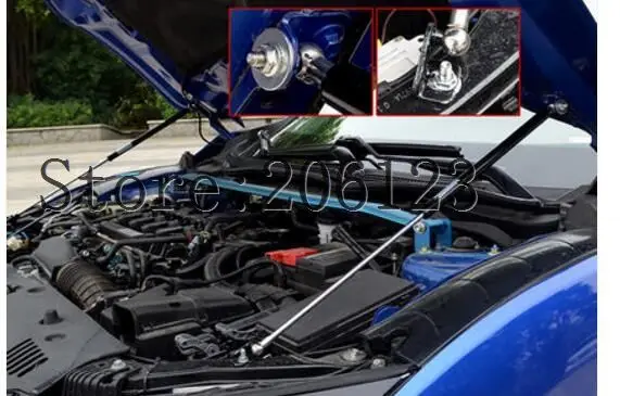 Для Honda аксессуары для Civic капот автомобиля капот газовый шок стойки Лифт поддержка стайлинга автомобилей