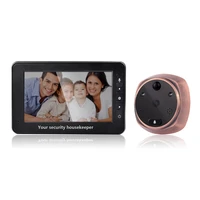 4 3 digital intercom peephole automatic video photo door viewer camera hd ir night vision motion detection security doorbell
