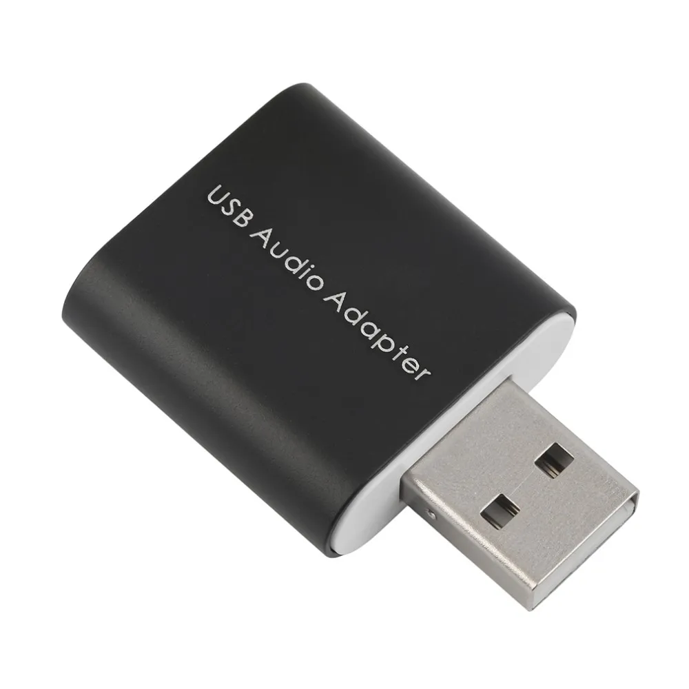 Новейший алюминиевый сплав Внешний USB 2,0 7,1 CH к разъему 3,5 мм для наушников аудио Звуковая карта адаптер конвертер ноутбук акция