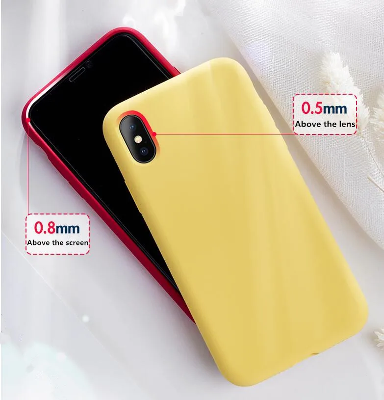 official Liquid silicone phone case 4 sides all-inclusive protection for iPhone 7 8 plus 6 6S X XS XR MASX |