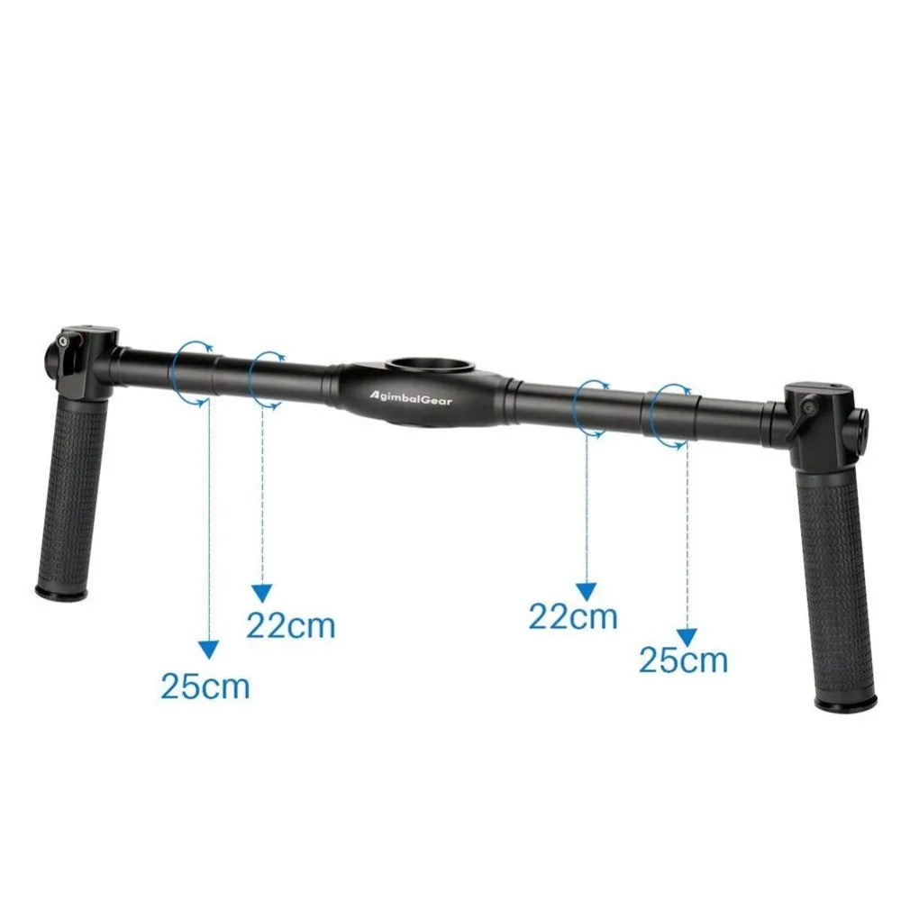 AGimbalGear DH02 двойной ручка для Zhiyun кран 2 ручной Gimbal стабилизатор|Аксессуары систем