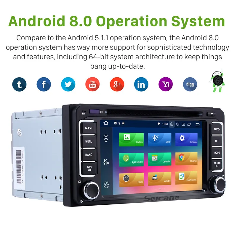 Автомагнитола Harfey универсальная 2 DIN 6 дюйма Android 8 0 DVD мультимедийный плеер GPS