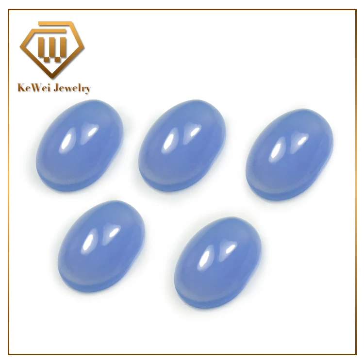 50 шт овальные драгоценные камни из стекла светильник молочно-Голубой стекло