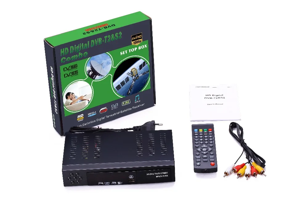 DVB-T2 приемный спутниковый ТВ приемник Поддержка DVB-S2 DVB-T2-тюнер Biss ключ декодер H.264 1080p ТВ цифровой FTA спутниковый ресивер
