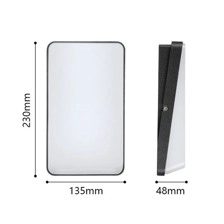 

Thrisdar 20W Outdoor LED Porch Wall lamps Waterproof Aluminum Nordic Porch Light Square Garden Balcony Patio Corridor Wall Light