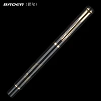 baoer 801 luxury gold roller ball pen smooth metal ballpoint pen for student school supplies