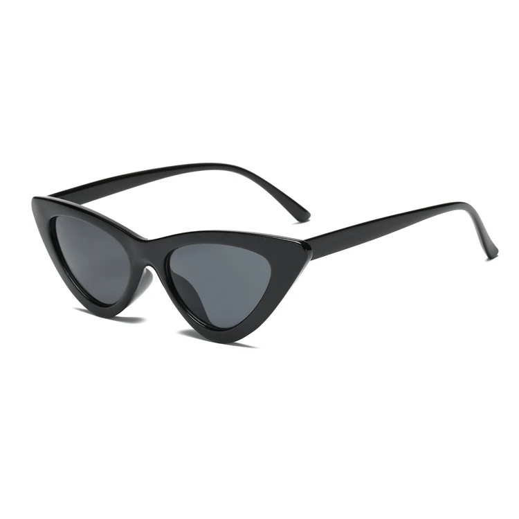 Black grey KOTTDO новые милые модные сексуальные женские солнцезащитные очки кошачий глаз женские брендовые дизайнерские прозрачные солнцезащитные очки для женщин UV400 - Цвет оправы: Black grey