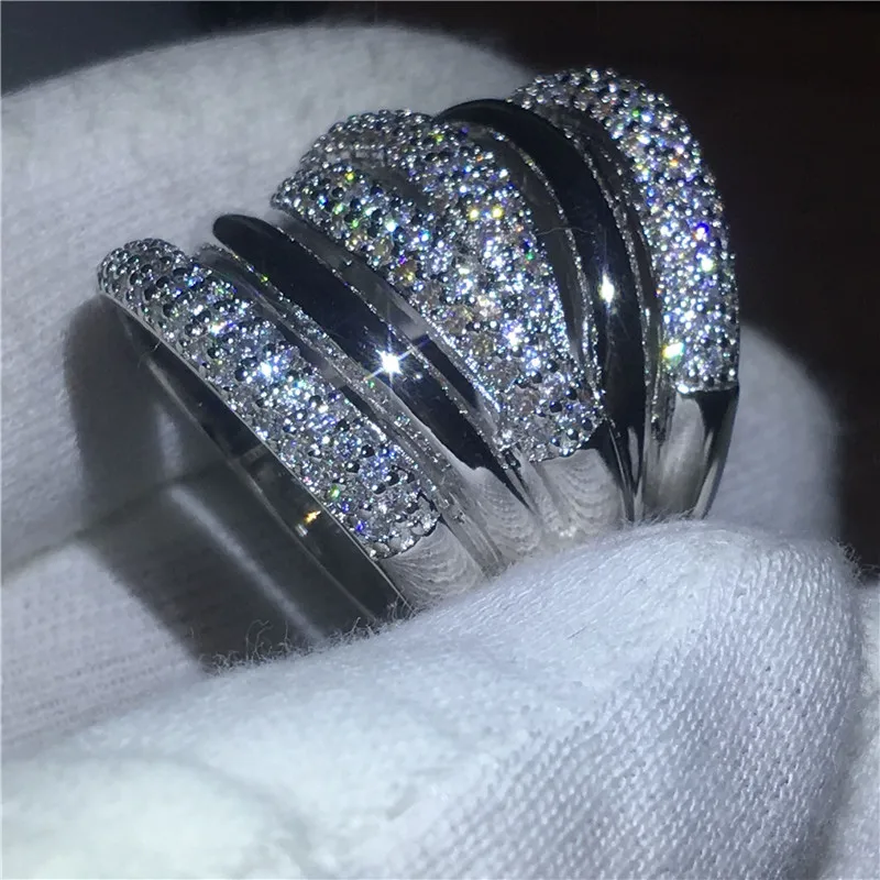 Большой крест кольцо из белого желтого золота обручальные кольца для мужчин и