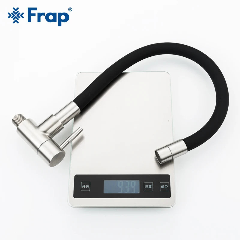 Frap кухонный кран черный один холодный 304 нержавеющая сталь настенный смеситель