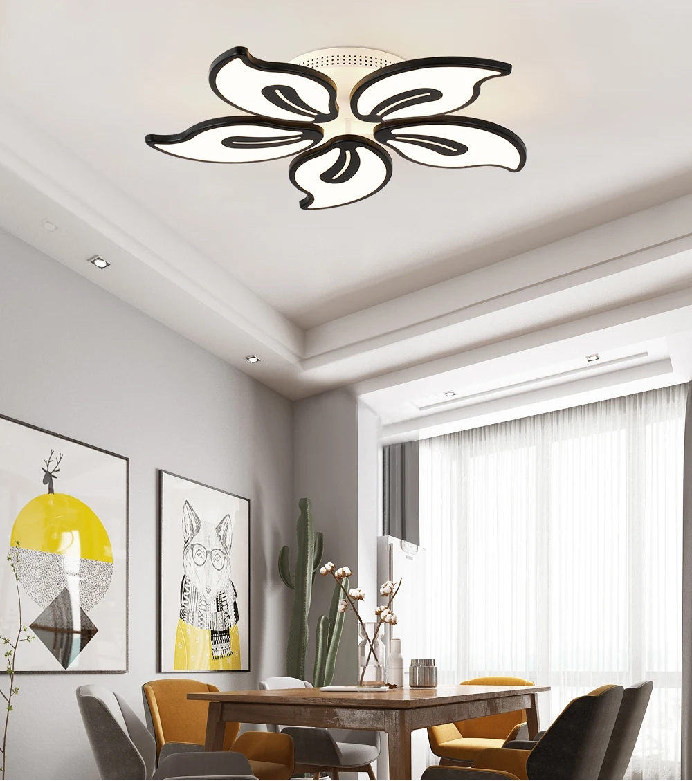 IRALAN, светодиодная современная люстра для зала, гостиной, спальни, kitchern deco, люстры, дизайн, черный и белый, большой светильник, 0009