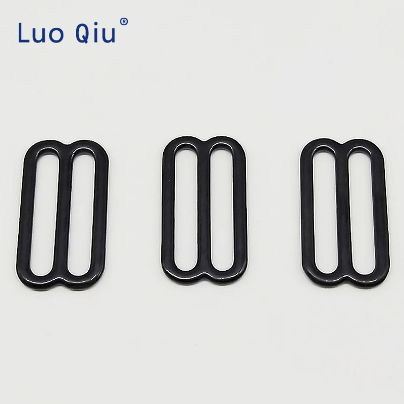 Черный бюстгальтер Luo Qiu с регулируемыми застежками нижнее белье металлической и