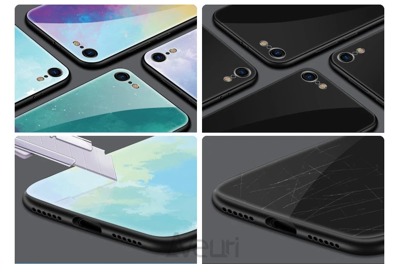 Цветной стеклянный чехол для телефона huawei P Smart Plus Y5 Y6 Y7 Prime Y9 Honor 10 Lite 7A 20 Pro 20S Play 8C