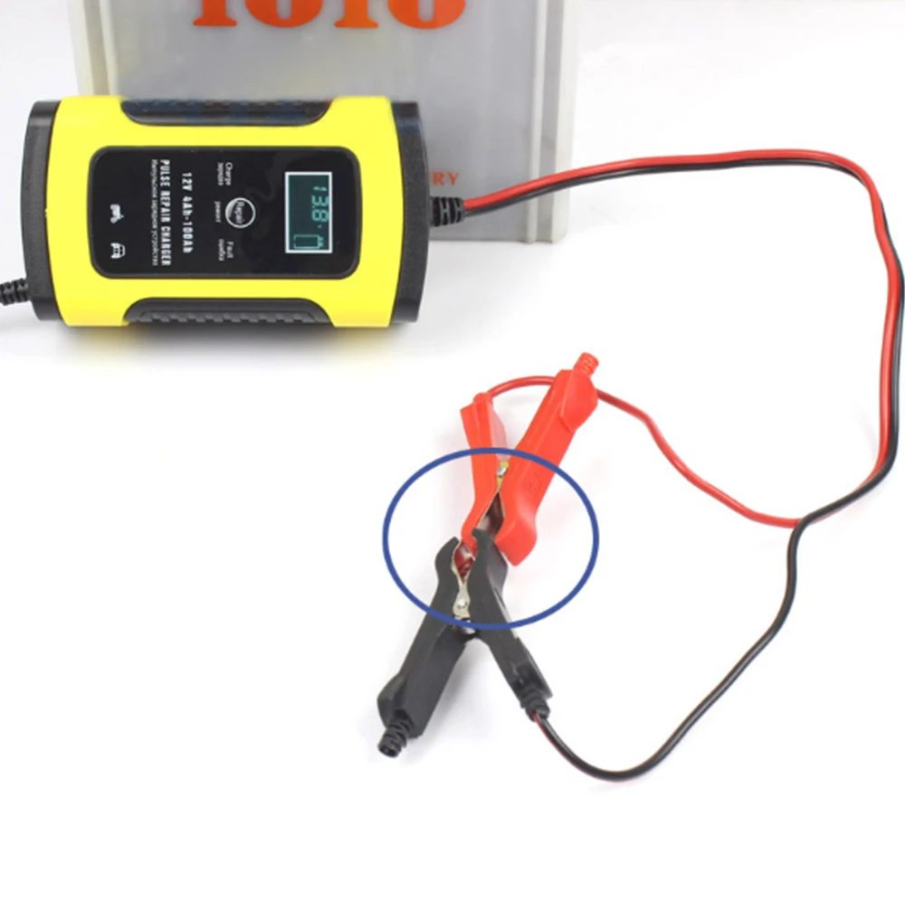 12V 5A импульсный ремонт Зарядное устройство с ЖК дисплей Дисплей для автомобилей и