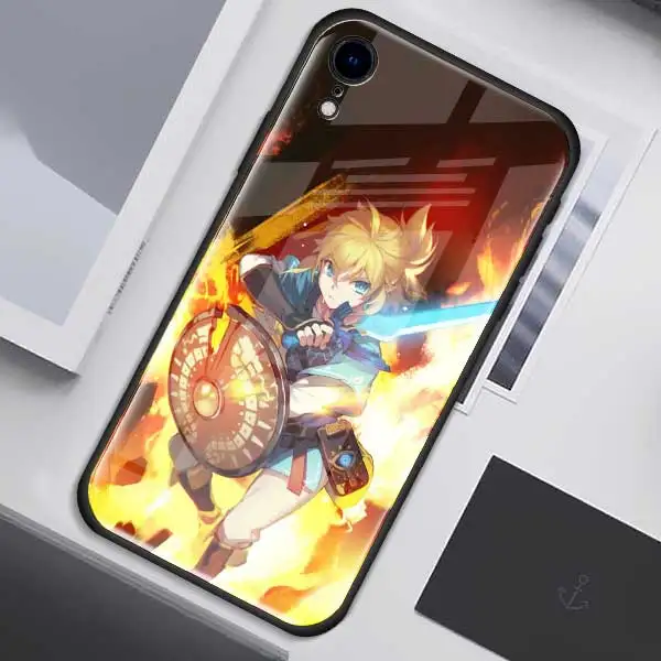 007 Легенда о Зельде игра закаленное стекло чехол для Apple iPhone XR 7 8 6 6 S Plus X XS MAX чехол для сотового телефона чехол - Цвет: 007