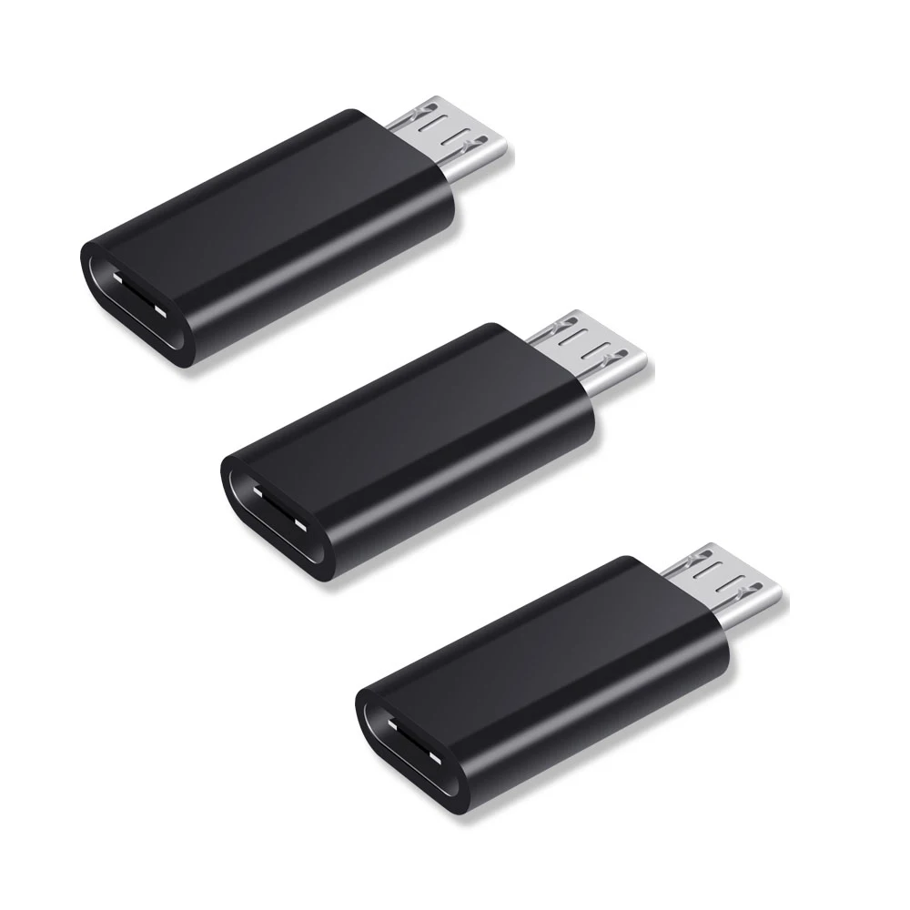 NYFundas 3 шт. usb c к micro usb адаптер для samsung Galaxy S7 S6 edge huawei honor 8x Xiaomi Redmi Note 5 6 Pro 4 LG кабель usbc
