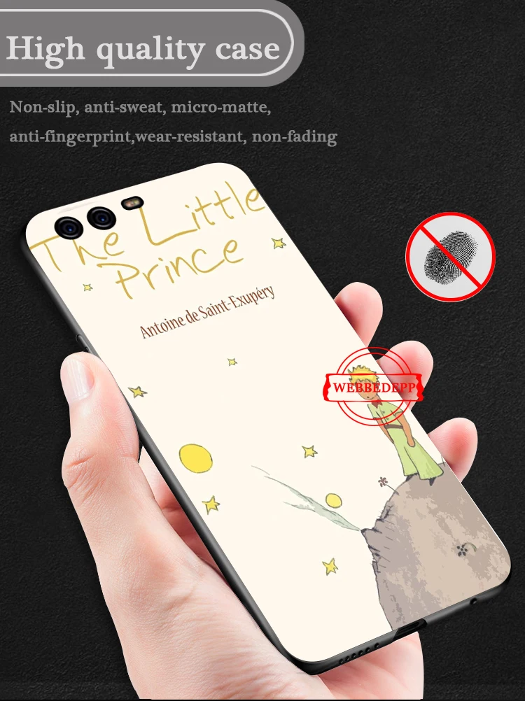 Силиконовый чехол little prince fox для huawei P8 Lite P9 Mimi P10 P20 Pro P Smart P30