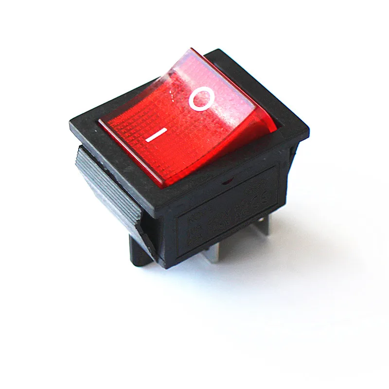 JOYING LIANG KCD4 4PN красный с светильник кой кулисный переключатель питания 16 А 250 В переменного тока 31*25 мм небольшие переключатели