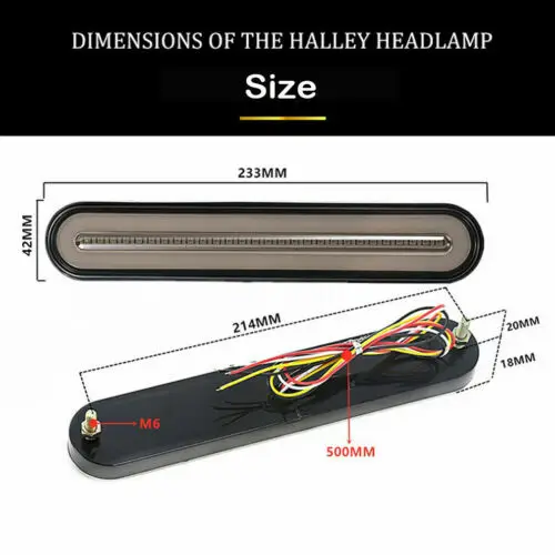 

UK 2X Halo LED Stop Flowing Turn Signal Indicator Tail Light Truck Trailer