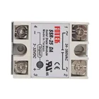 Твердотельный релейный модуль, SSR-25DA 25A 250V 3-32V DC вход 24-380VAC выход, Прямая поставка, 1 шт.