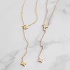 Mavis Hare ожерелье с двумя звездами из нержавеющей стали кулон со звездой с изящной цепью подходит для красивого платья женский подарок