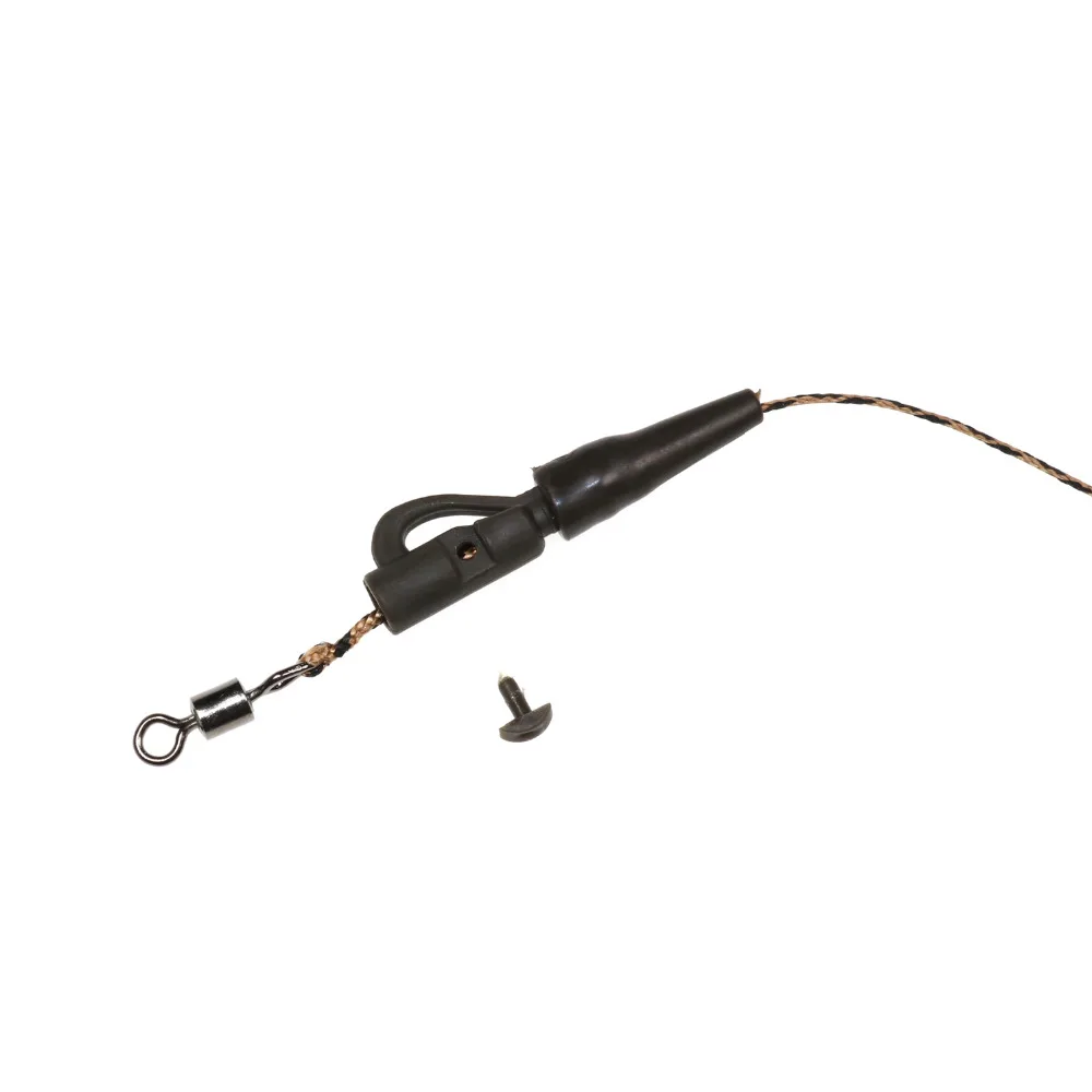 Bimoo 1 шт. 45LB готовые Карп Рыбалка Лидер Rig Line Combi Rig Safty клип вертолет Rig бег Rig полые и привести Core