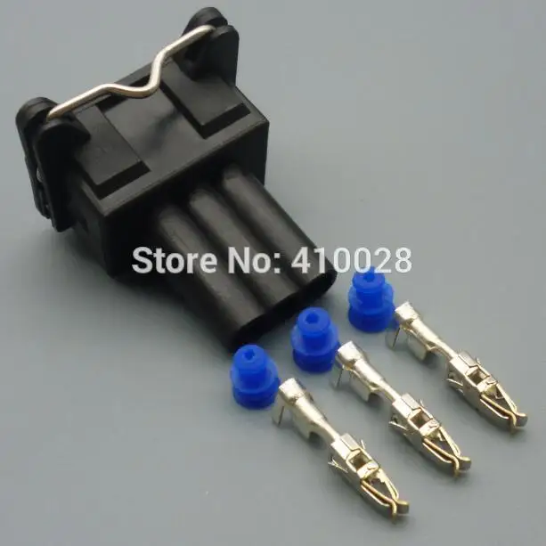 

shhworldsea 3 Pin EV6 Wire Connector Throttle Position Sensor Plug Socket Standard S-745 For Volvo AIRTEX 1P1421 For FIAT