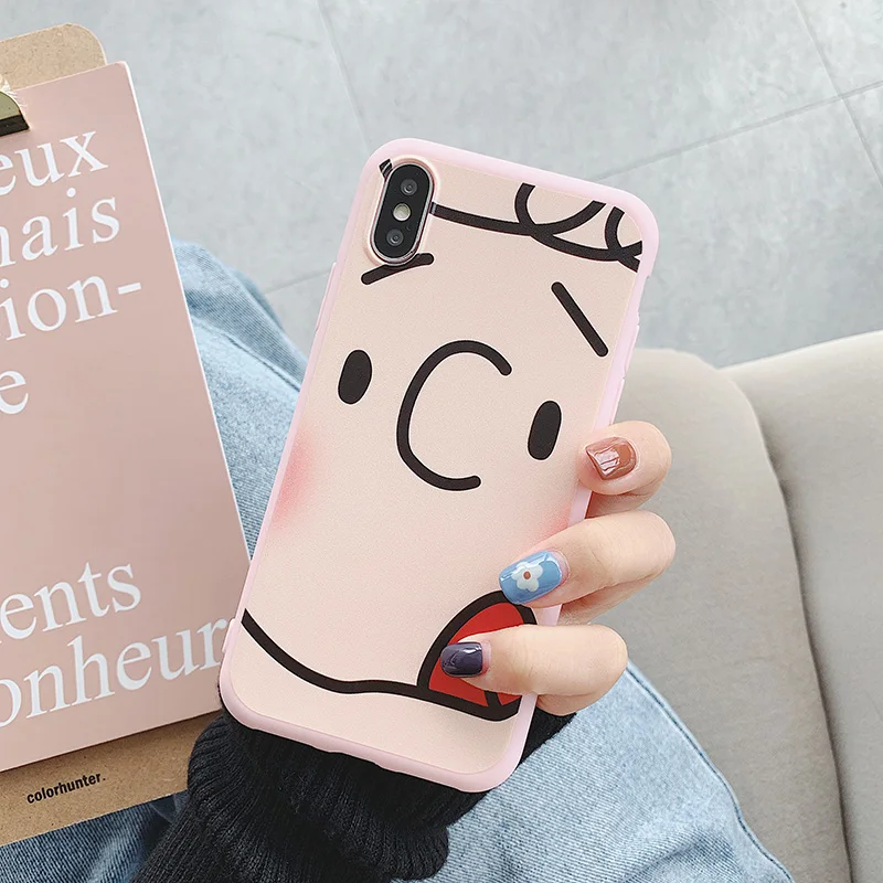 Забавные пары для IPhone X XR Max мобильный телефон оболочка iPhone7 8 Plus мультфильм