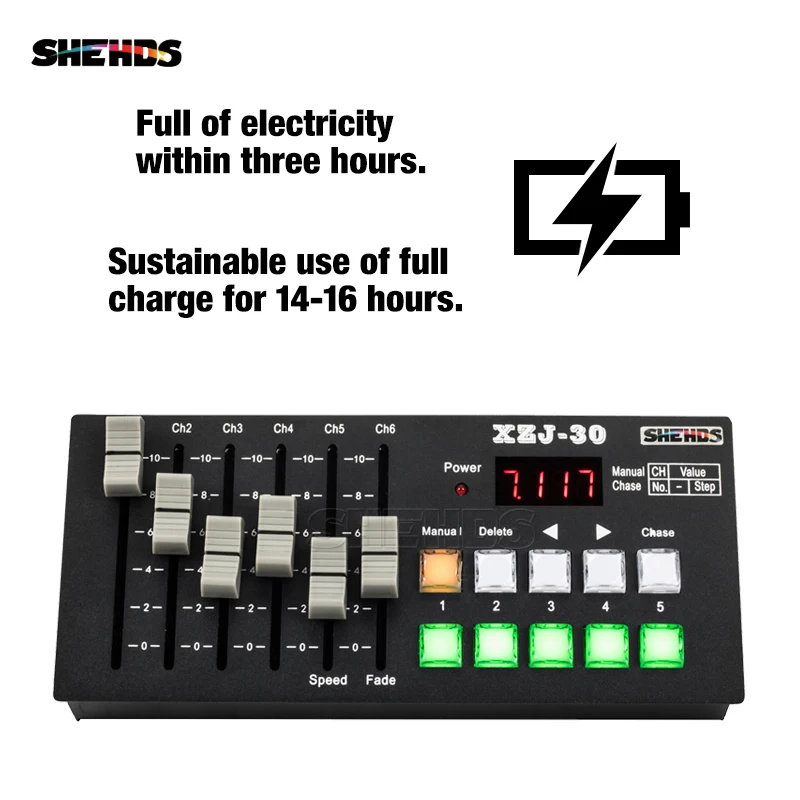 Сценическое контрольное оборудование Беспроводная зарядка DMX Console30 светодиодный