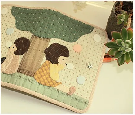 Свежая жаккардовая окрашенная хлопковая ткань сделай сам фетровая для домашнего