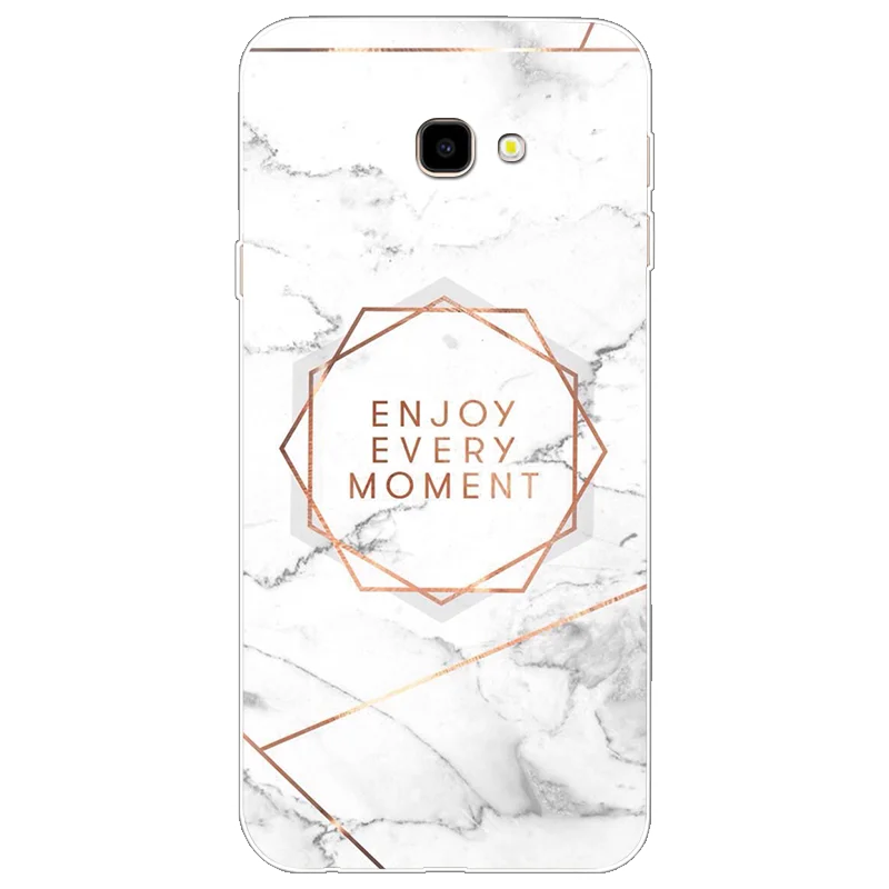Мягкий ТПУ чехол для телефона с цветочным мрамором для samsung Galaxy J4 Plus чехол силиконовый 6," для samsung J4Plus чехол Coque Capa Fundas чехол