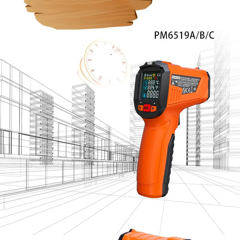 High Precision Infrared Thermometer Portable Digital Electrical Professional Products Safty For Home Industorial Use | Инструменты