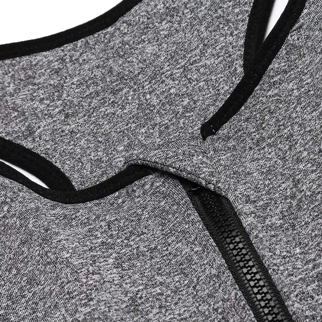 Женская передняя молния беспроводной бесшовный обычный Фитнес Одежда для йоги