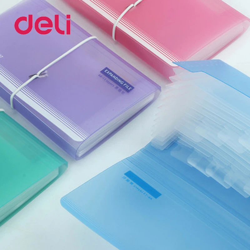 Deli 1 шт. папка для файлов сумка органа A6 органайзер коробка бумажный держатель
