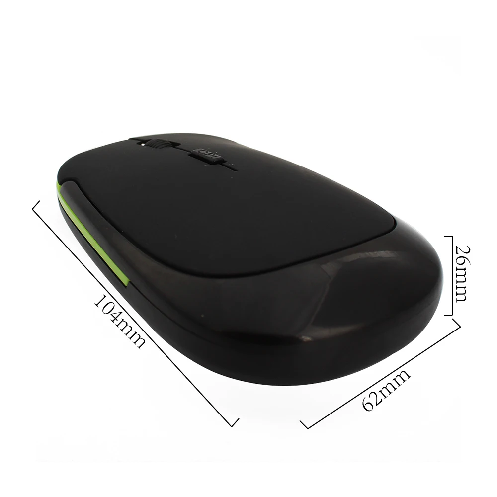 Беспроводная Ультратонкая мышь CHYI 2 4 ГГц 1600DPI с USB приемником|Мыши| |
