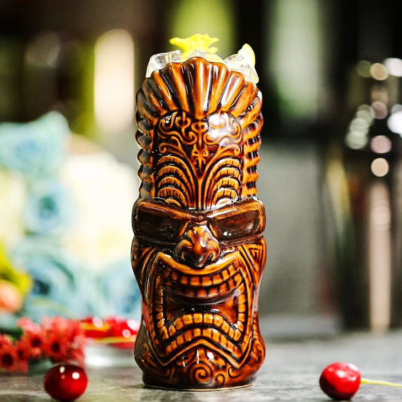 Бесплатная доставка Гавайские кружки Tiki Коктейльная чашка кружка для пива