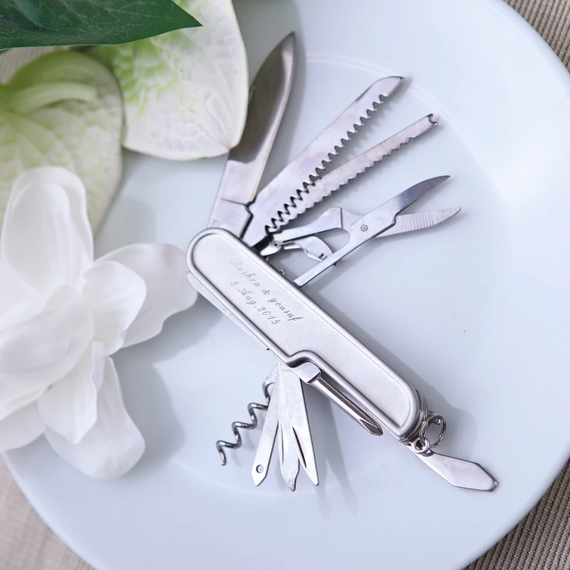 Персонализированный швейцарский нож из нержавеющей стали многофункциональный