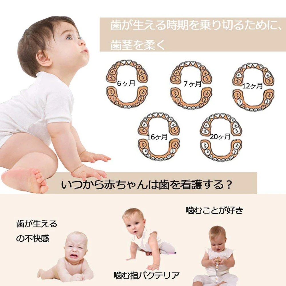 Wishtime Biter Прорезыватель детский Деревянный Погремушка грызунок Прорезыватели