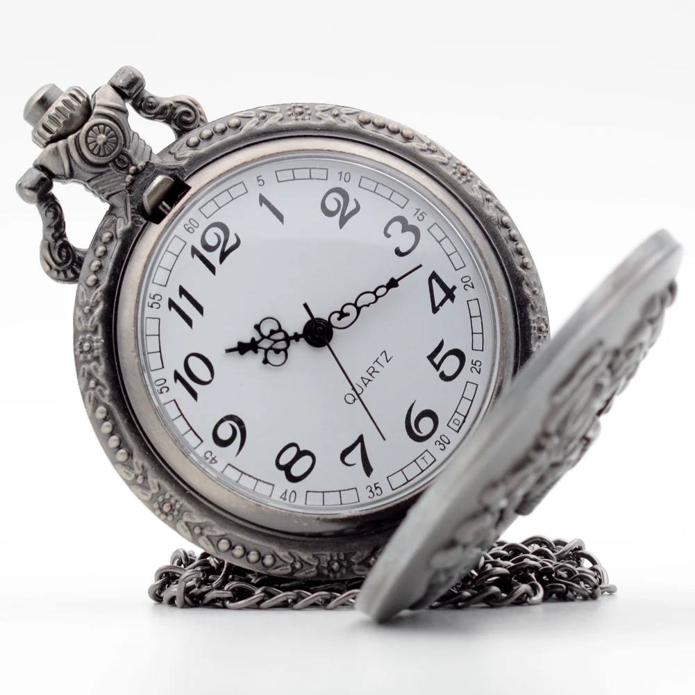 Ретро Silver Grey Слизерин Гарри Поттер Хогвартс Колледжа Кварцевые Карманные Часы