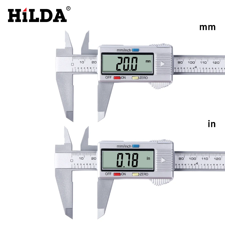 HILDA 150 мм штангенциркуль цифровой электронный цифровой штангенциркуль микрометр с ЖК-дисплеем измерительный инструмент 6 дюймов